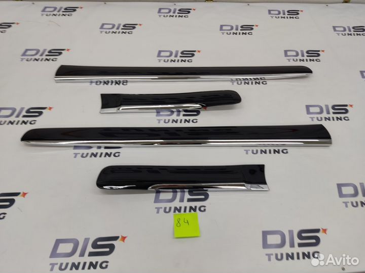 Молдинги дверей Prado 150 Стиль Lexus GX460 Black