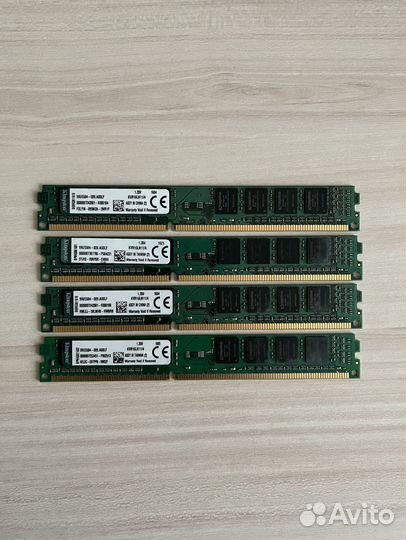 Озу Kingston DDR3 kvr16ln11/4 4Гб 1600Мгц