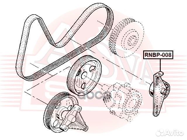 Натяжитель приводного ремня rnbp-008 asva