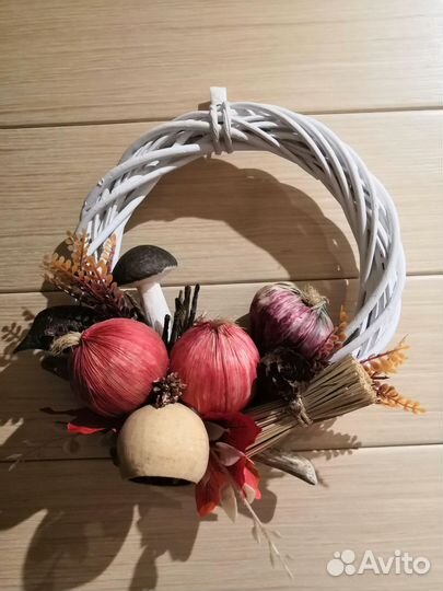 Осенний венок. Декор для дома
