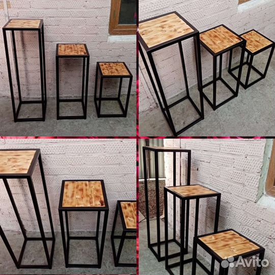 Подставки в стиле Лофт