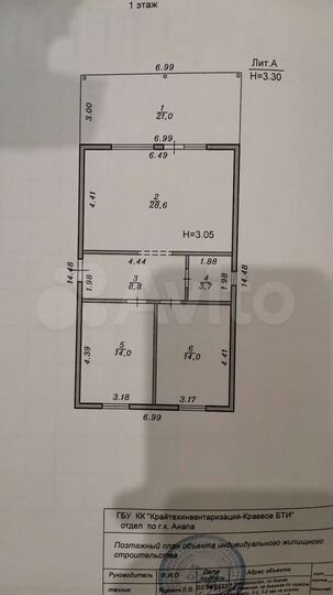 Дом 70 м² на участке 6 сот.