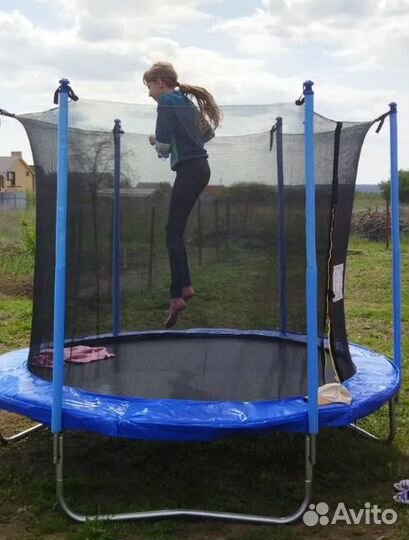 Батут с сеткой. Батуты Новые. Батуты для детей