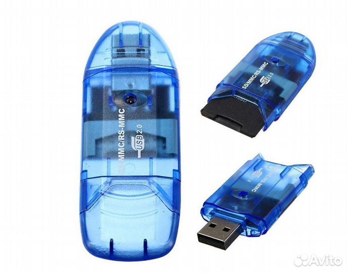 Cardreader USB2.0 Кардридер SD + MicroSD