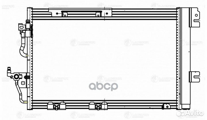 Радиатор кондиц. для а/м Opel Astra H (04) /Zafira