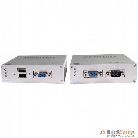 Удлинитель VGA/клавиатура/мышь osnovo TA-VKM/3+RA