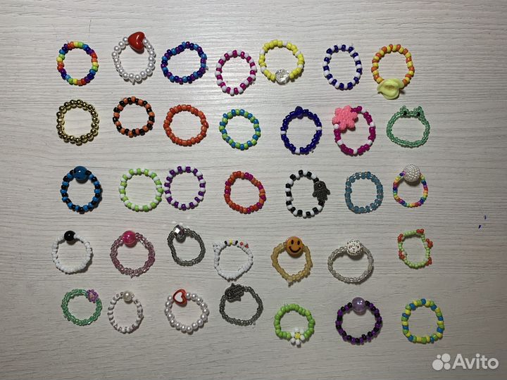 Кольца из бисера