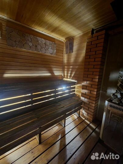Баня на дровах с бассейном