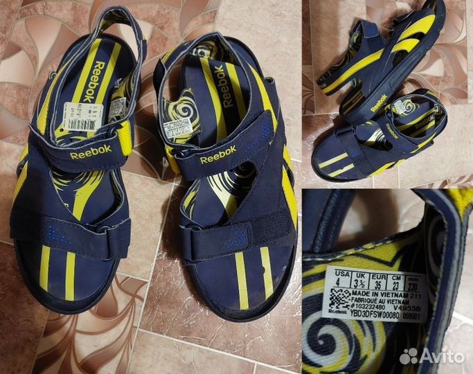 Сандалии reebok 35-36, состояние новых
