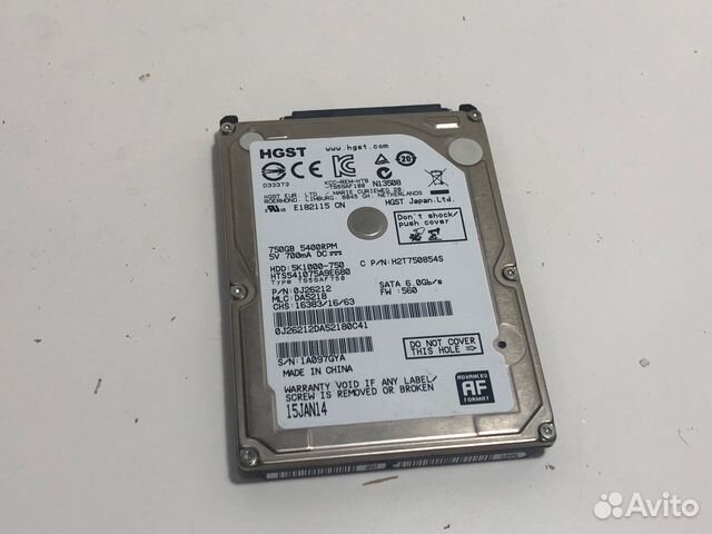 Жесткий диск для ноутбука Hgst 750GB
