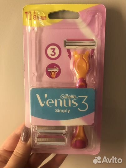Бритва venus, 8 сменных кассет