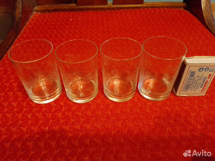 Стопки СССР с гравированным рисунком