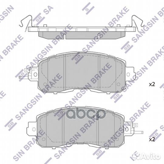 Колодки тормозные дисковые Nissan Teana III 2.5