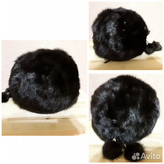 Шапка норковая. Новая