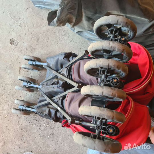 Прогулочная коляска для двойни бу