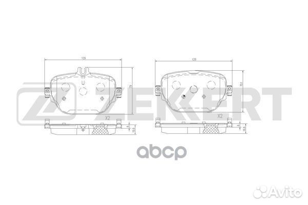 Колодки торм. диск. задн. MB CLS (C257) 18- E