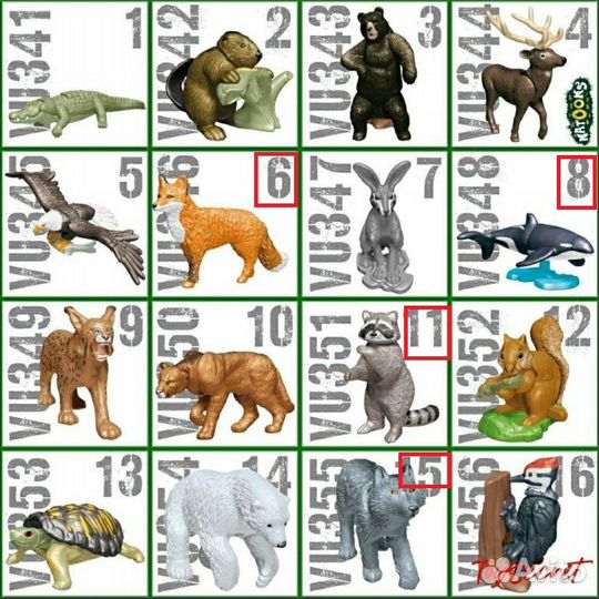 Игрушки Kinder Natoons - 2022, 2021