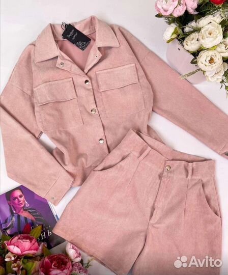 Вельветовая куртка и шорты, новое с биркой