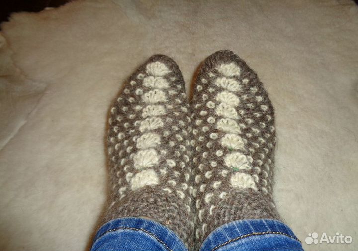 Носки-следки из натуральной шерсти