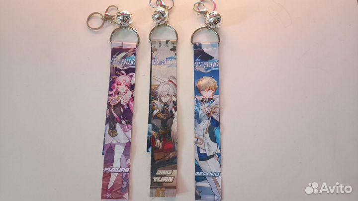 Брелок с персонажами из игры honkai