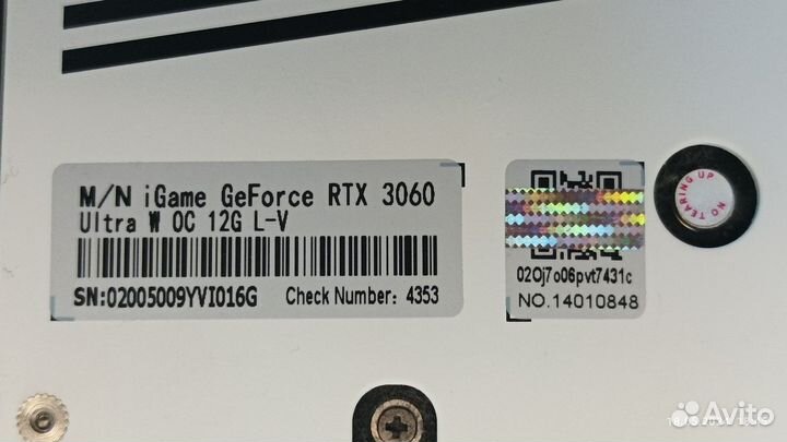 Видеокарта rtx 3060 12 гб