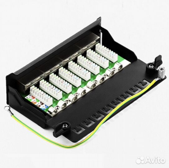 Патч панель категория (cat) 6A 8 портов