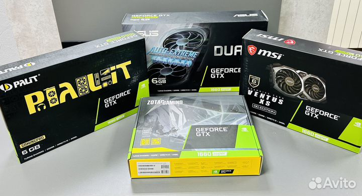 Видеокарты GTX 1660 super 6GB gddr6 в ассортименте