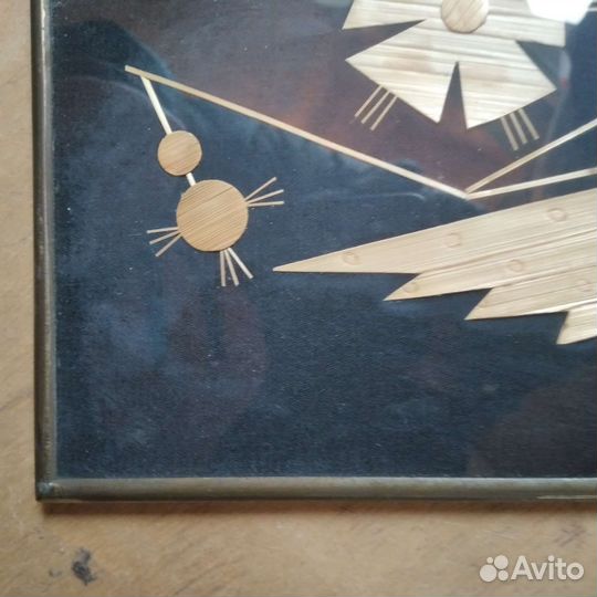 Картина СССР, чеканка, панно, портрет Сталина