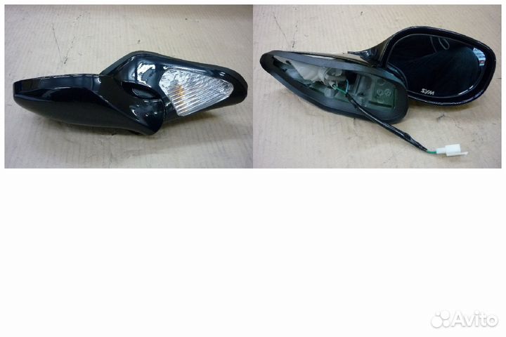 Зеркало с указателем поворота правое черный BK-231