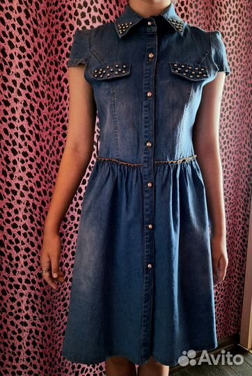Джинсовое платье