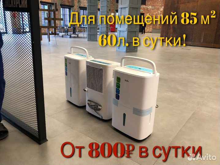 Профессиональный осушитель воздуха до 100л/24ч