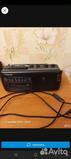 Магнитофон Panasonic RX-M40 работает все
