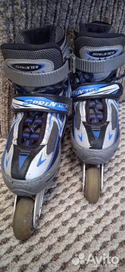 Роликовые коньки детские раздвижные 30-33 размера