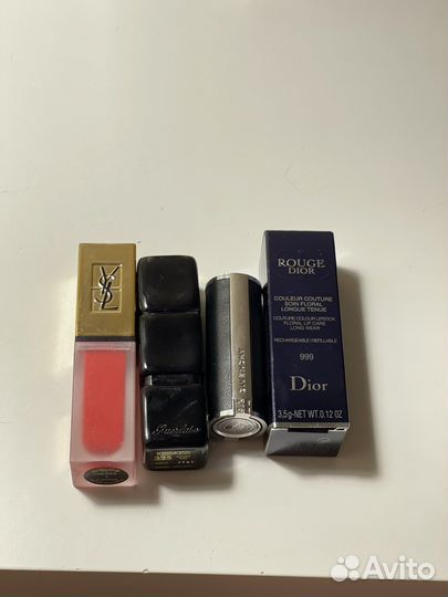 Помады YSL, Guerlain, Givenchy, Dior