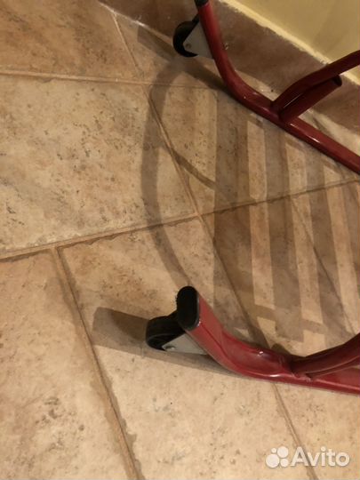 Санки детские на колёсиках со съемной ручкой