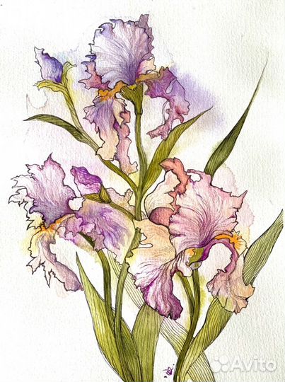 Картина акварель