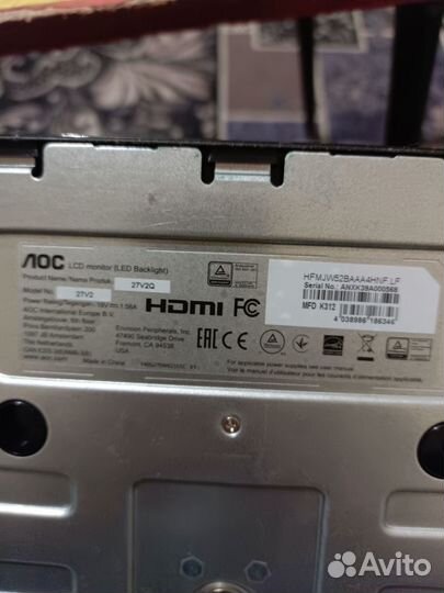 Монитор для компьютера 27 AOC Value line 27V2Q
