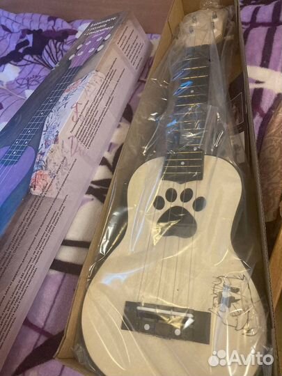 Укулеле сопрано с котиком