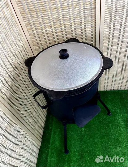 Казан с печкой 8 литров