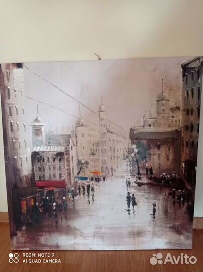 Картина маслом на холсте большая 77*77