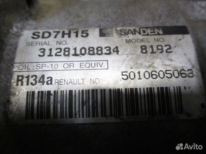 Компрессор кондиционера renault 5010605063