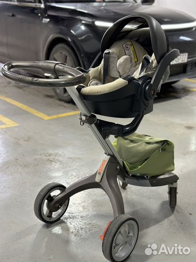 Коляска Stokke xplory V4, 3 в 1 с автокреслом