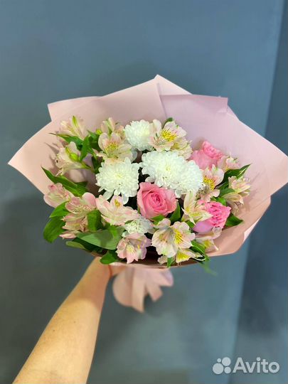 Букет цветов. Хризантемы. Доставка