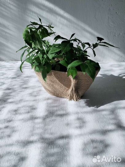Корзинка из джута