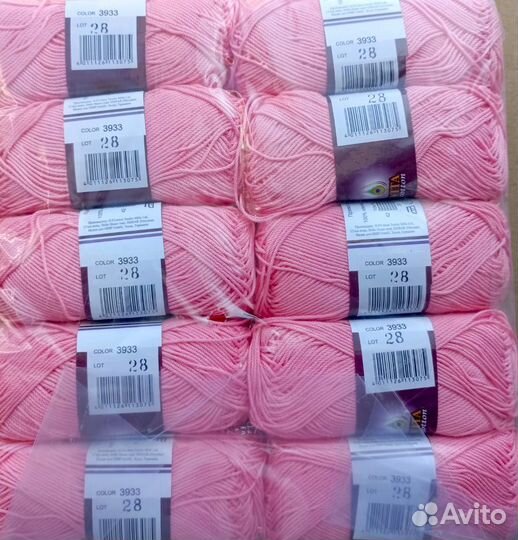 Пряжа д/ручного вязания Rose (Vita Cotton) Индия