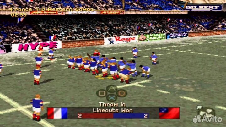 Jonah Lomu Rugby, б/у, английский (PS One)