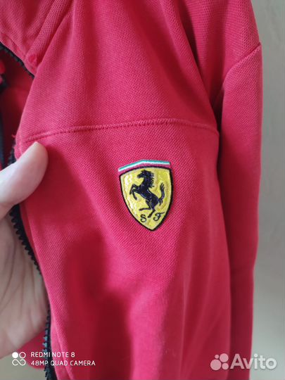 Зип худи толстовка Ferrari original на 11-12 лет