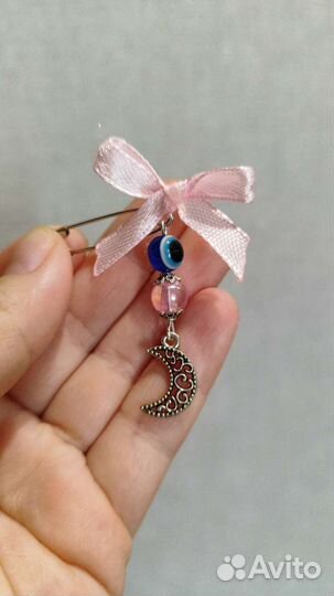 Именные булавки на коляску, на кроватку от сглаза