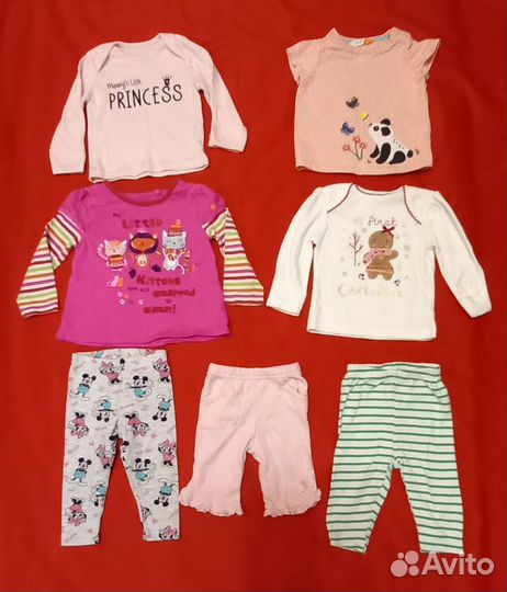 Вещи пакетом на малышку от 0 -3. 3-6, 6 - 9 мес
