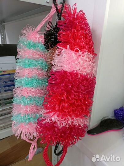 Мочалки ручной вязки